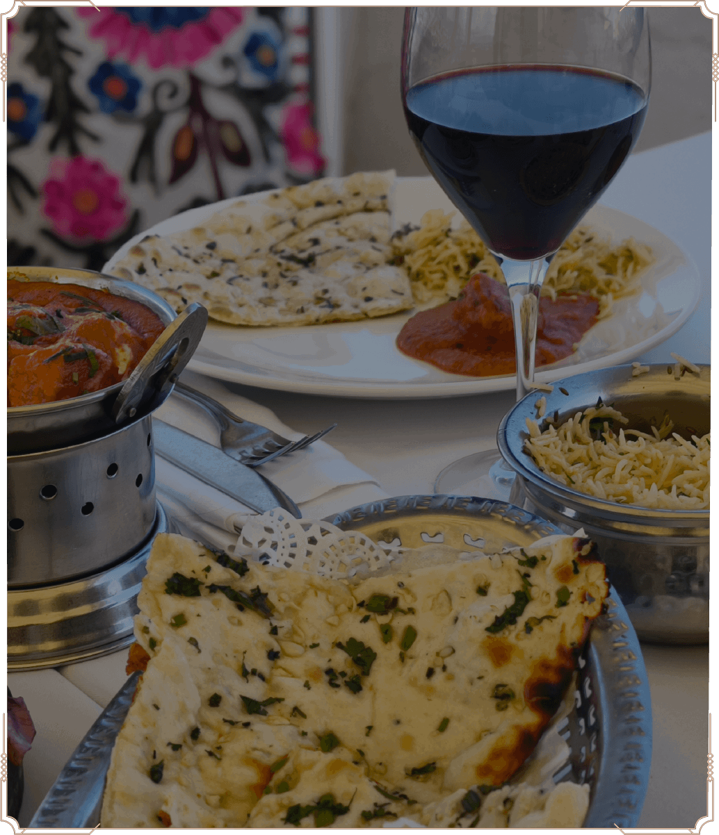 Indian dish at Crown of India in Altea